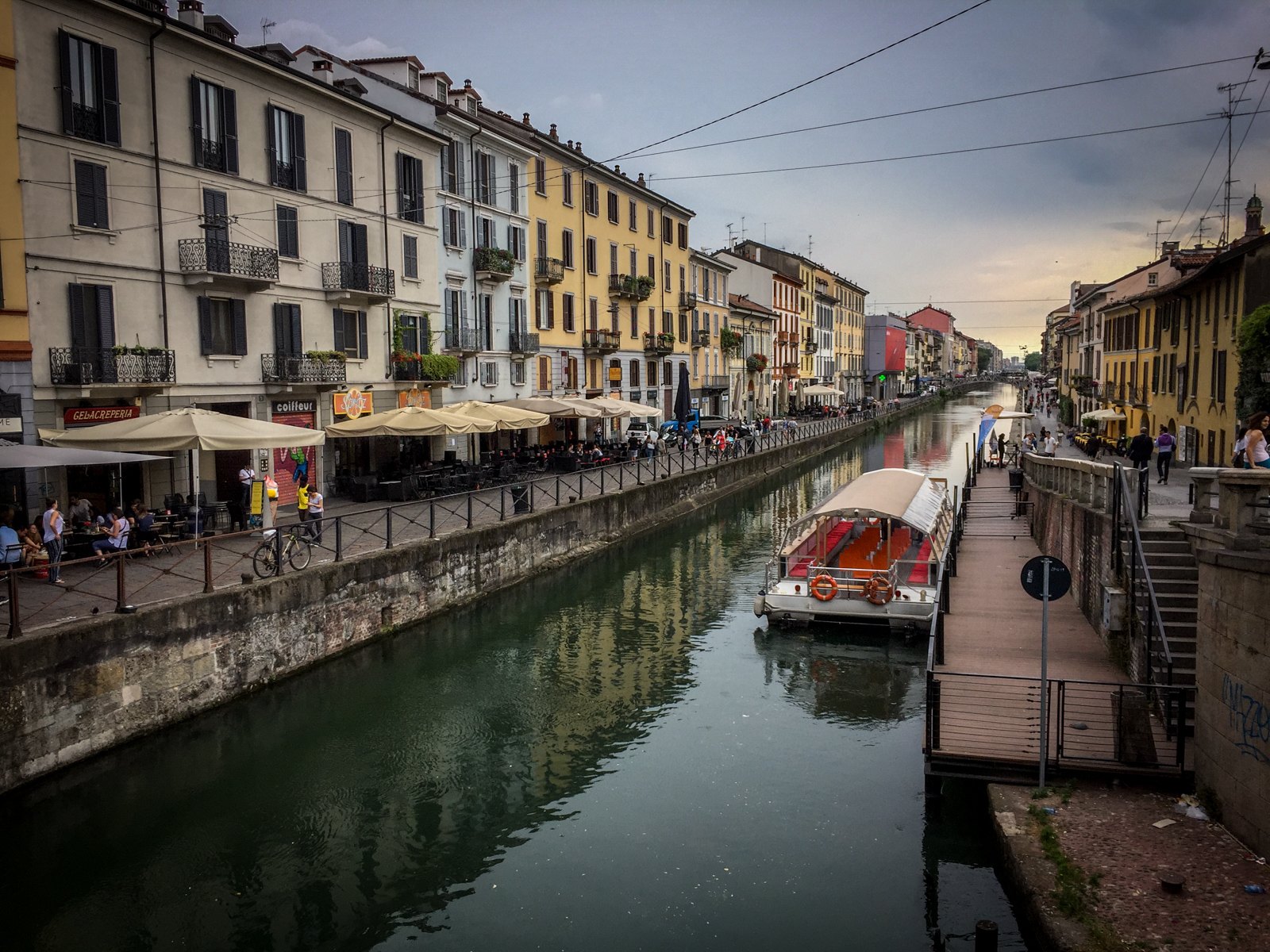 Milan Navigli scene